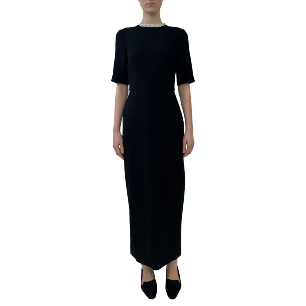 Adam Lippes Womens Plaza Wool Dress, Black